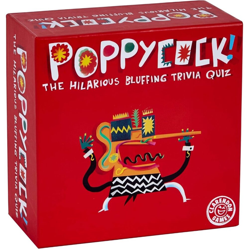 3/$55❤️POPPYCOCK! The Hilarious Bluffing Trivia Quiz Game Clarendon Games Age10+